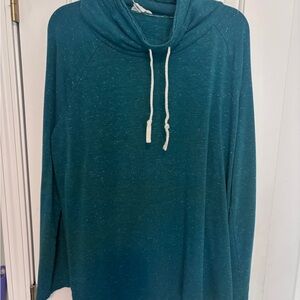 LOFT Teal Lounge Hoodie